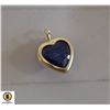 Image 1 : 10K YELLOW GOLD SAPPHIRE 1.25CT PENDANT