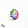 Image 1 : #272-NATURAL RAINBOW SOLAR QUARTZ RING SIZE 8