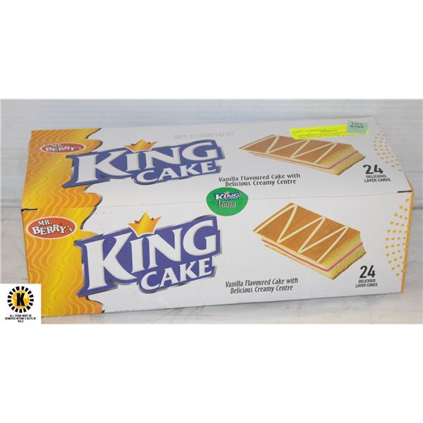 MR BERRY KING CAKES 24 PACKS PER BOX BB JAN 2024