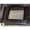 Image 1 : 3 DARK BROWN WOOD FRAMES 13X13-12X16