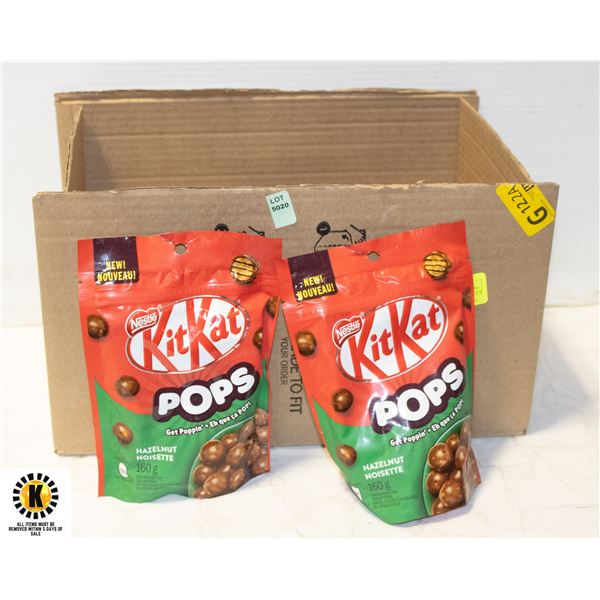 (6) KIT KAT POPS HAZELNUT 160 G & (3) AERO