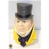 Image 1 : ENGLAND BOSSONS CHALKWARE HEAD MR. MICAWBER 1964