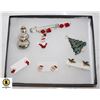 Image 1 : HANDBLOWN SANTA PIN & 2 BROOCHS + 2 EARRINGS