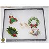 Image 1 : 4 BROOCHES & EARRINGS