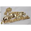 Image 1 : GOLDPLATED ELEPHANT BROOCH 3 INCHES WIDE IN BOX