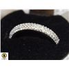 Image 1 : THREE ROWS CLEAR CZ STONES SZ. 7.5 1/2 SHANK