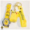 Image 1 : PIKACHU WATCH & KEYCHAIN