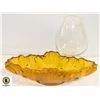 Image 1 : MURANO STYLE FERRETTI AMBER LEAF DISH