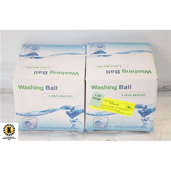 NEW 2 PCS LAVMATIC WASHING BALLS BIO-ECOLOGICAL