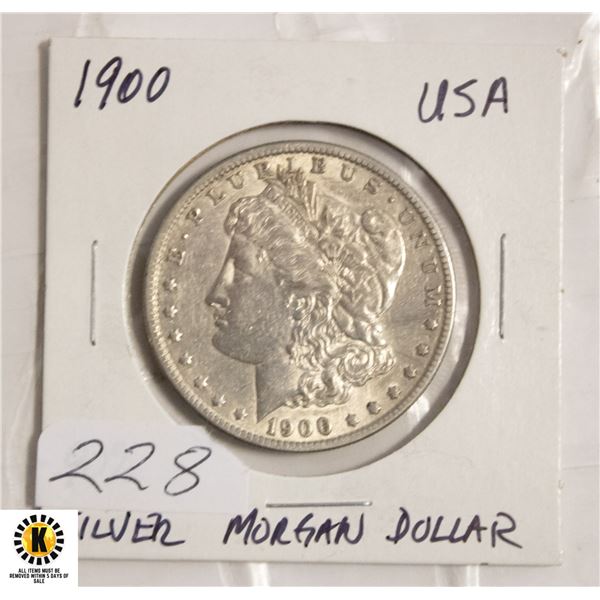 228)1900 SILVER MORGAN DOLLAR