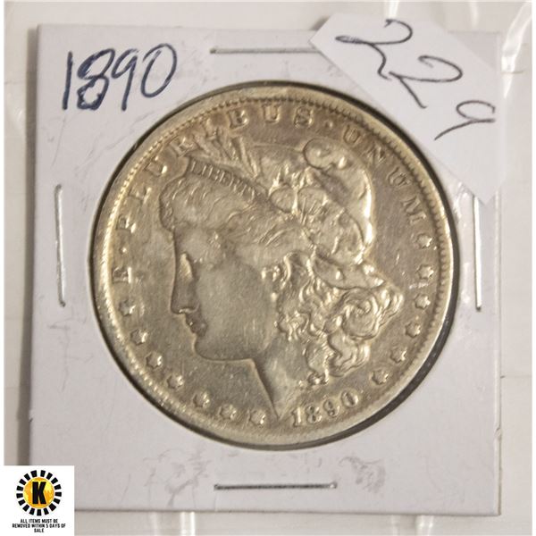 229)1890 SILVER MORGAN DOLLAR