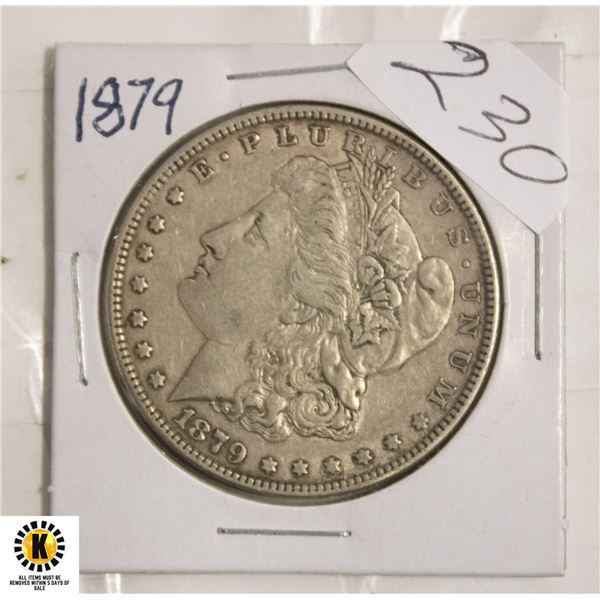 230)1879 SILVER MORGAN DOLLAR