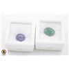 Image 1 : #163-UNHEATED TANZANITE 3.75CT ,EMERALD 3.74CT