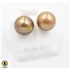 Image 1 : #195-NATURAL AKOYA PEARL STUD EARRINGS