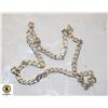 Image 1 : SOLID SILVER CHAIN CUBAN LINK ITALY 925 18"