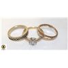 Image 1 : LADIES RINGS SET OF 3 ESTATE