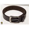 Image 1 : NEW BROWN LEATHER BELT 100CM - WAIST 28-32