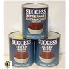 Image 1 : 3 CANS OF SLICED BEETS BB 8/23 (2.84 LITRE CANS)