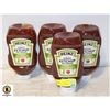 Image 1 : FOUR 750ML BOTTLES OF HEINZ KETCHUP BB 11/23