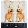 Image 1 : NEW GOLDEN RETRIEVE PUPPY DROP EARRINGS