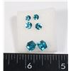 Image 1 : NEW 3 PC TURQUOISE RHINESTONE STUD EARRING SET