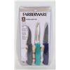 Image 1 : NEW FARBERWARE 3PC PARING KNIFE SET