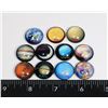 Image 1 : NEW PLANET/SUN/MOON GLASS MAGNETS 11PCS