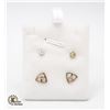 Image 1 : 2 PAIRS OF ESTATE EARRINGS IN GIFT BOX