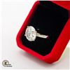 Image 2 : SILVER PLATED RING W/MOISSANITE WEIGHING 11.67CT