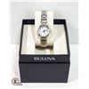 Image 1 : NEW LADIES BULOVA WATCH - SILVER BAND/