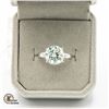 Image 1 : MOISSANITE APPROX 5.50CTS SILVER PLATED SET RING