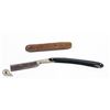 Image 1 : ANTIQUE STRAIGHT RAZOR W LEATHER CASE