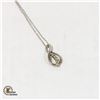 Image 1 : STERLING SILVER NECKLACE SWIRL PENDANT