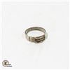 Image 1 : MODERNIST SILVER & 18K GOLD RING SIZE 9
