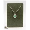 Image 1 : ENHANCED EMERALD GEMSTONE NECKLACE