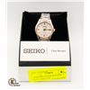 Image 1 : NEW SEIKO UNISEX WATCH W/ DATE, 38MM CASE