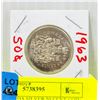 Image 1 : 1963 CANADA SILVER 50 CENT COIN
