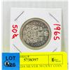 Image 1 : 1965 CANADA SILVER 50 CENT COIN