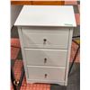 Image 1 : NEWLY ASSEMBLED 3 DRAWER NIGHT STAND