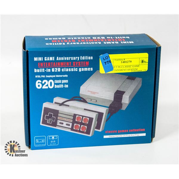 620 BUILT IN CLASSIC GAME ENTERTAINMENT SYSTEM