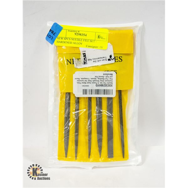 NEW 6PCS NEEDLE FILE SET - HARDENED ALLOY