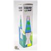 Image 1 : NEW 14.5" LIQUID LAMP - BLUE LIQUID WITH GREEN