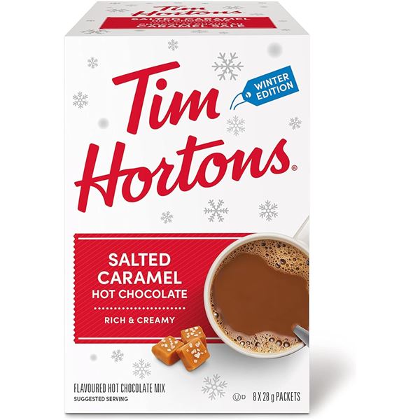 2 NEW BOXES OF TIM HORTONS SALTED CARAMEL HOT