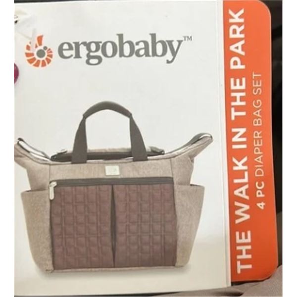 NEW ERGOBABY THE WALK IN THE PARK 4PCS DIAPER BAG