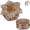 Image 1 : NEW WOOD TRICK MECHANICAL 3D PUZZLE MYSTERY FLOWER