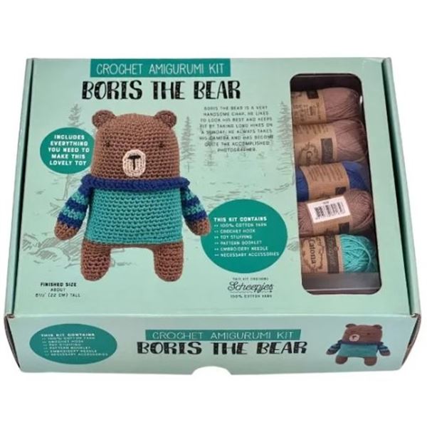 NEW BORIS THE BEAR CROCHET AMIGURUMI KIT