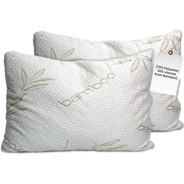 NEW SLEEPSIA  ADJUSTABLE BAMBOO PILLOW QUEEN SIZE