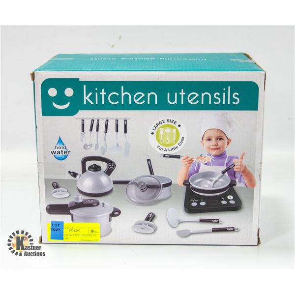 NEW JOYCROW 32 PC CHILDRENS KITCHEN SET