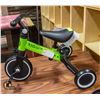 Image 1 : NEWLY BUILT XJD CHILDRENS TRIKE - GREEN