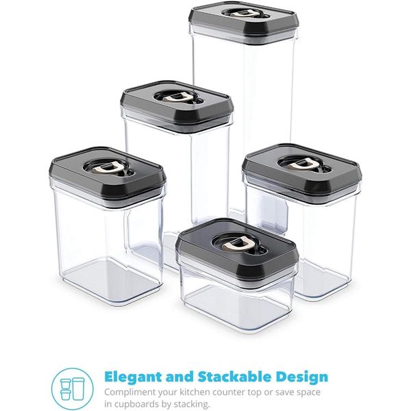 NEW 10 PIECE ZEPPOLI AIR TIGHT STORAGE CONTAINER